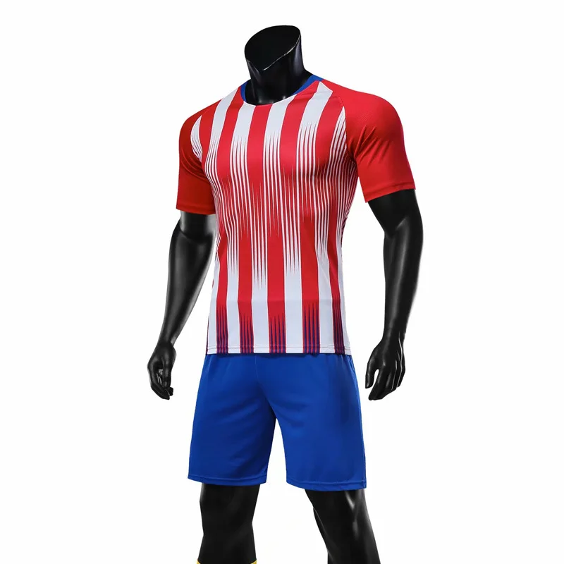 Blank Football jerseys men's t-shirt tracksuit Soccer Training Suit Soccer Jersey & shorts Sportswear Customized hommes tees top