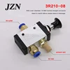 Free shipping ( 1 PCS ) Pull the valve mechanical valve pneumatic switch two three-way 5 pass 3R210-08 control cylinder valve ► Photo 3/4