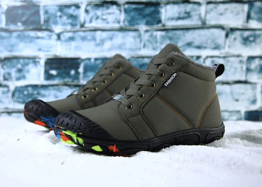 Children's camouflage snow boots-12