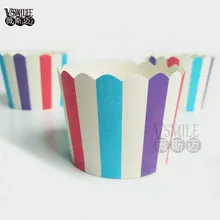 100 шт. красный, белый полосатый дизайн на машины для производства бумажных выпечки чашка кекса одежда для свадьбы, дня рождения; Выпускной переезд вечерние товары для праздника