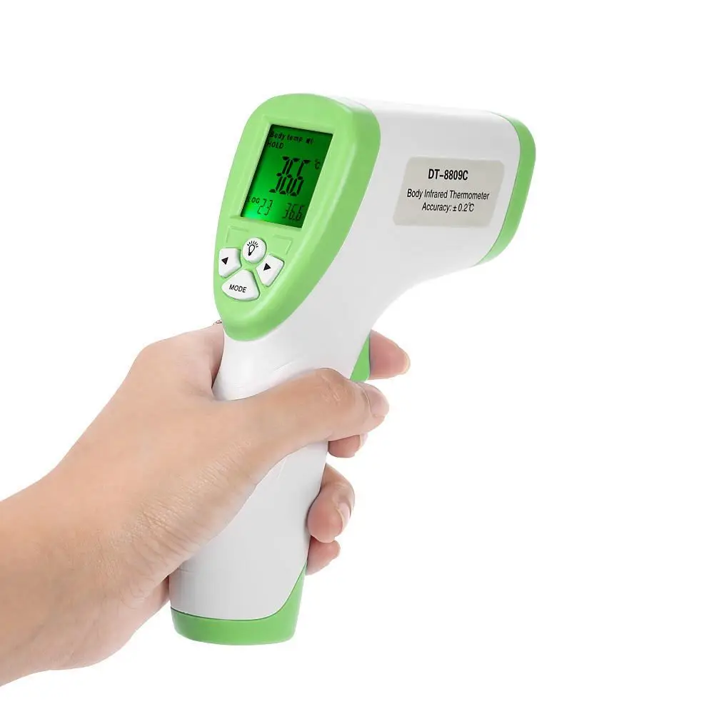 Цифровой инфракрасный термометр для взрослых лоб Бесконтактный инфракрасный термометр с ЖК-дисплей Подсветка