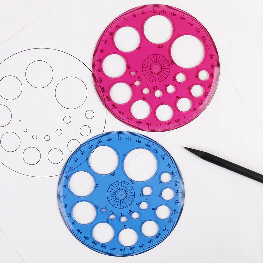 

1PC/lot New Tool 360 Degrees 11.5 cm Diameter Circular Template Ruler On a Patchwork Foot Sewing Tool Rulers