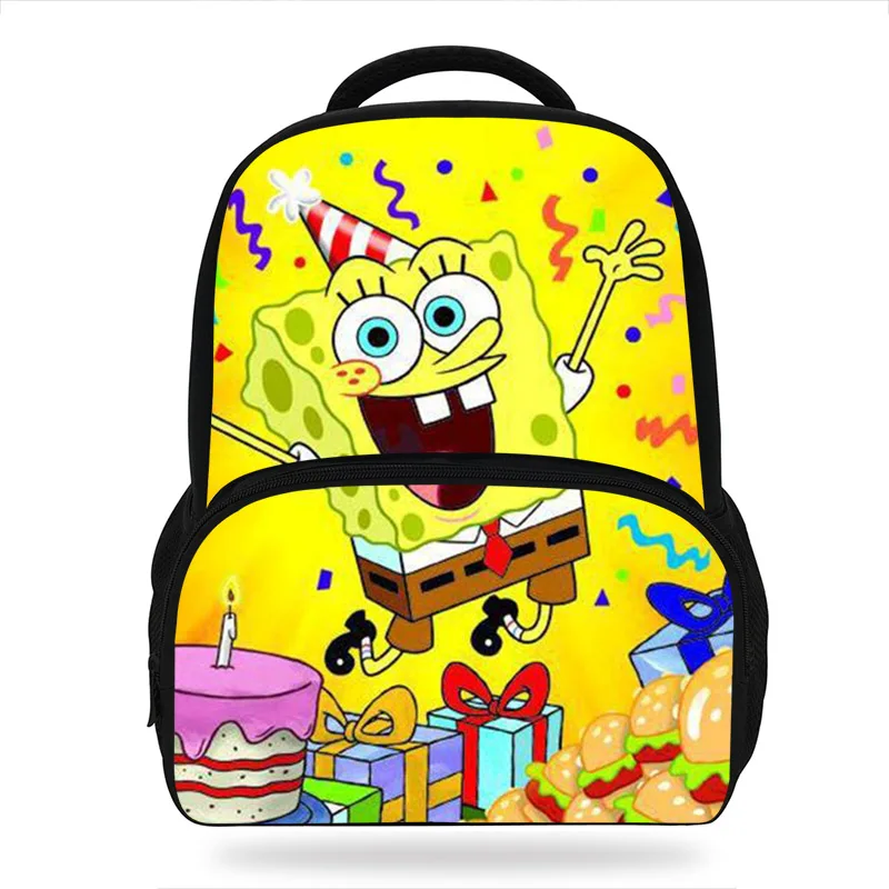 Mochila escolar para adolescentes, cartera ortopédica de gran capacidad, Esponja y Patrick Star, mochilas escolares para niñas y niños|Mochilas| - AliExpress