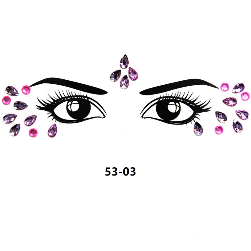 Стразы блестящая наклейка временная татуировка на лице драгоценные камни