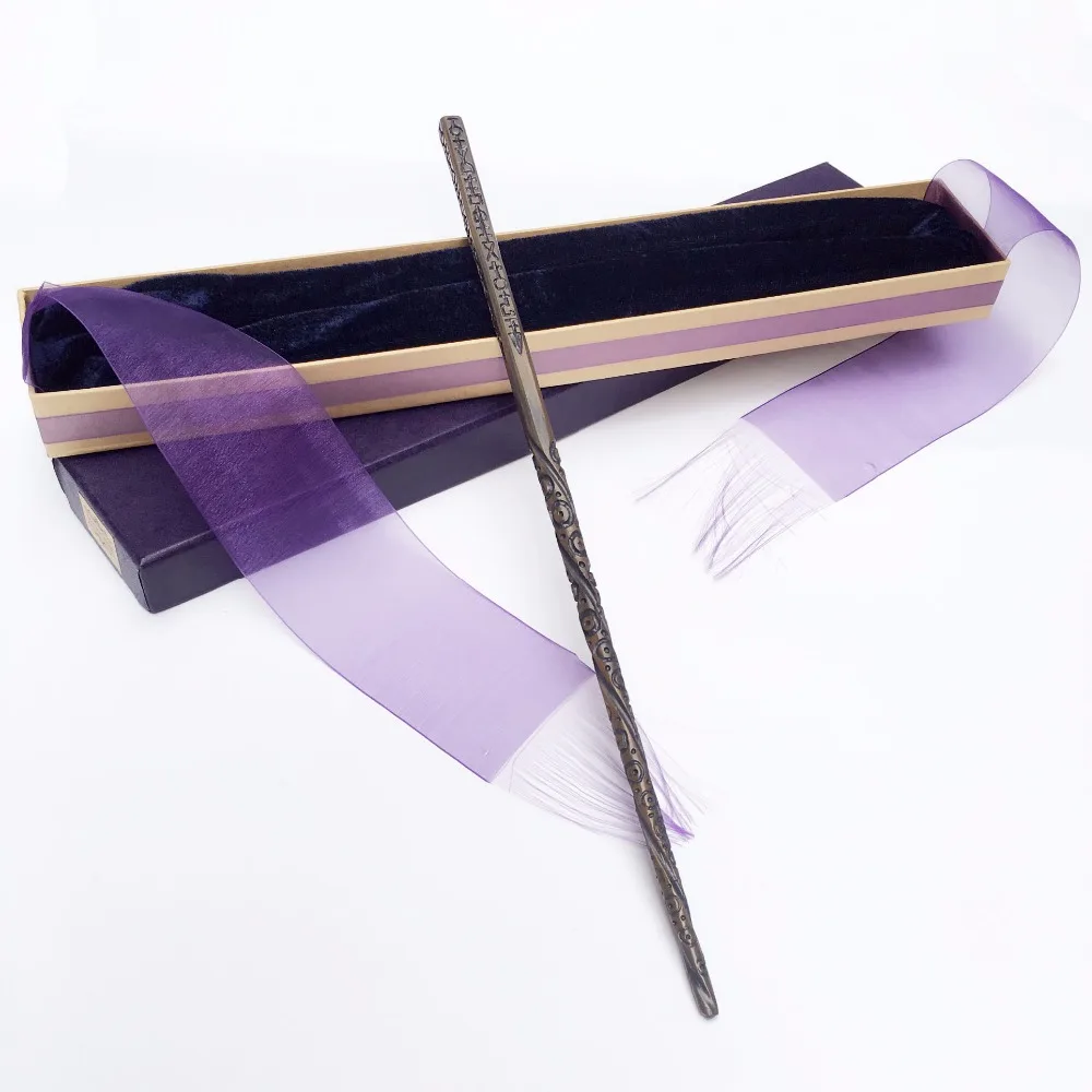 

New Arrive Metal Iron Core Sirius Black Wand Harry Potter Magic Magical Wand Elegant Ribbon Gift Box Packing