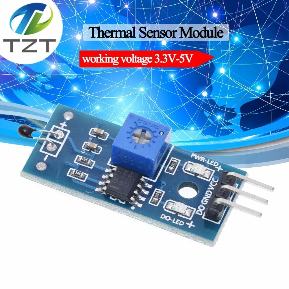 2PCS Sensor de Temperatura para Arduino 3.3V-5V Digital Módulo Térmico BSG 