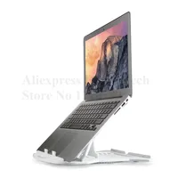 Мода 2017 г. складной Портативный ABS Авто держатели для ноутбука Тетрадь охлаждения держатель Эргономика дизайн для Apple MacBook для ноутбука 10-17 дюймов