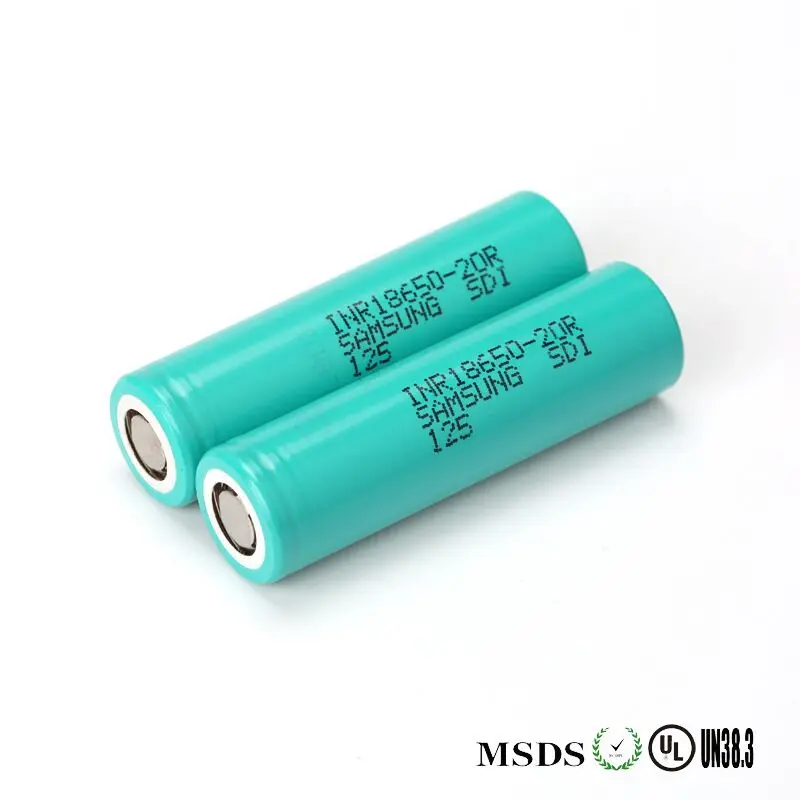Настоящий для SAMSUNG INR 18650-20R 3,6 V 3,7 v 20AH 2000mAh динамический литий-ионный перезаряжаемый аккумулятор