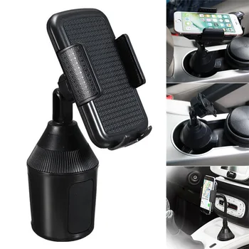 

360 Degree Adjustable Car Cup Holder Stand Cradle Mount for iPhone Samsung NJ88