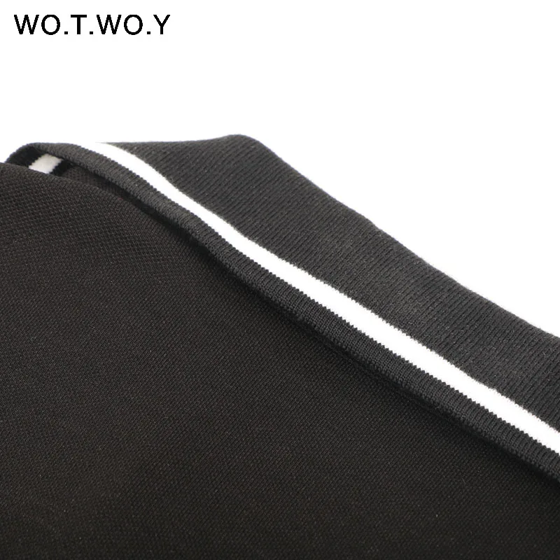 WOTWOY 2020 с летним принтом длинное платье для женщин Большие размеры поло Стиль