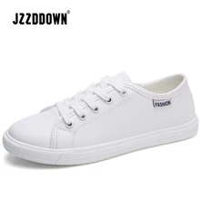 Женская парусиновая обувь; Повседневные балетки на плоской подошве; белые кроссовки из натуральной кожи; женский Вулканизация; водонепроницаемые мокасины; лоферы на шнуровке; весенняя обувь
