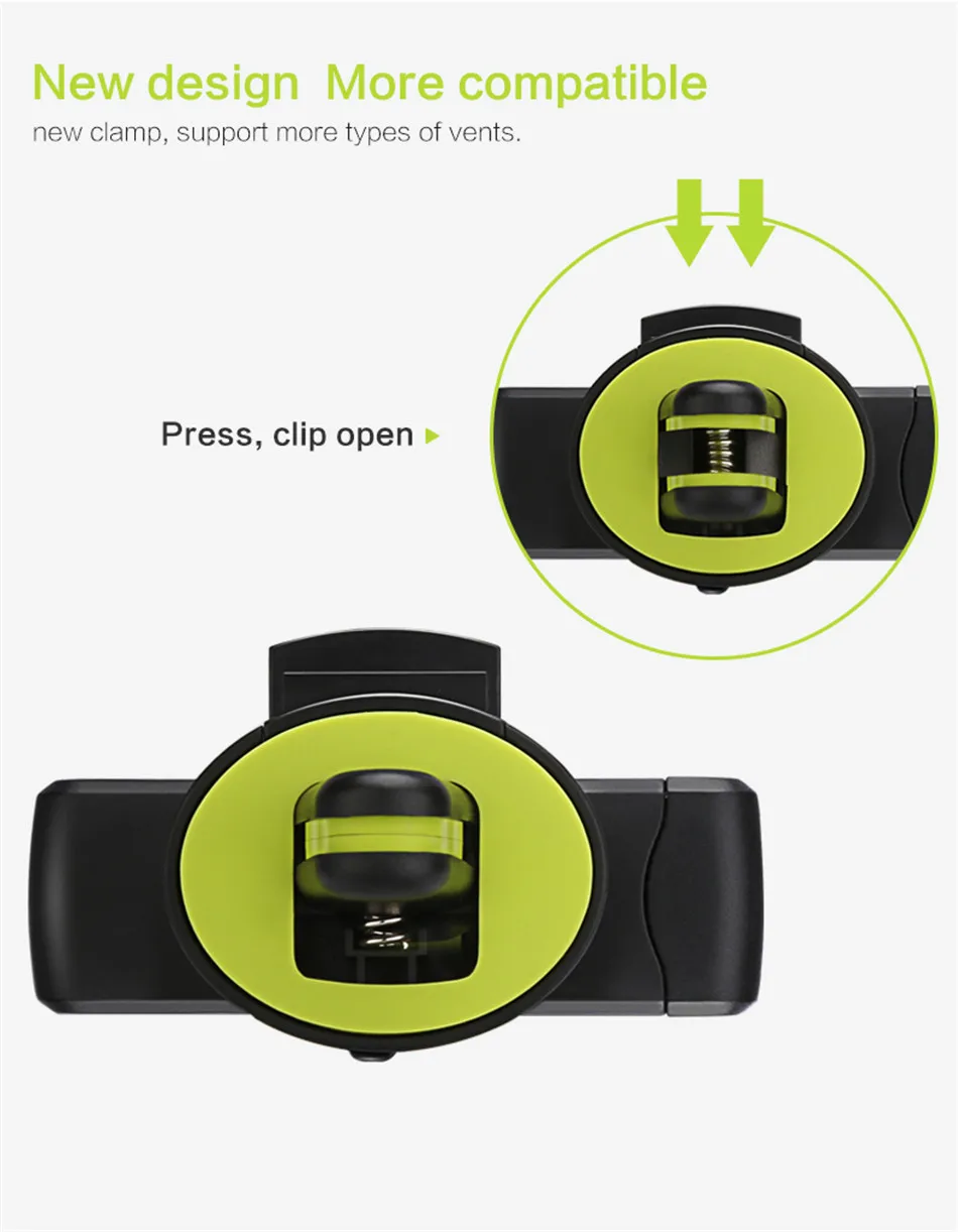 Universal Car Phone Holder For iPhone X 8 Air Vent Mount Car Holder 360 Degree Mobile Phone Holder For Samsung S9 Stand  Holder (3)