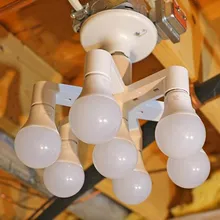 7-в-1 светло-разделитель ламп E27 База Светодиодный конвертер адаптер-разветвитель на две держатель лампы адаптер лампы дневного света для студии лампы