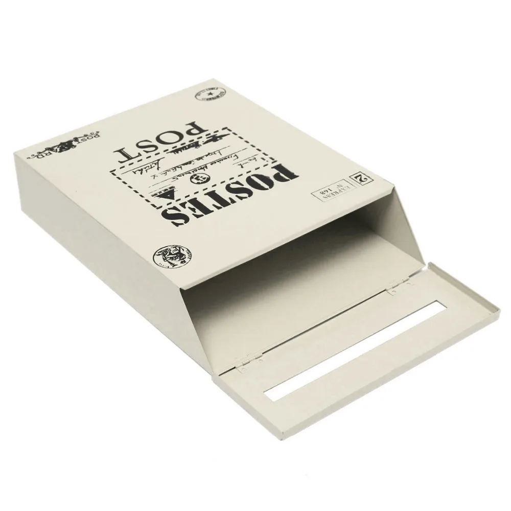 Настенный фиксирующий почтовый ящик, 12 дюймов, винтажный почтовый ящик с ключами, удобный дизайн, цвета, железо