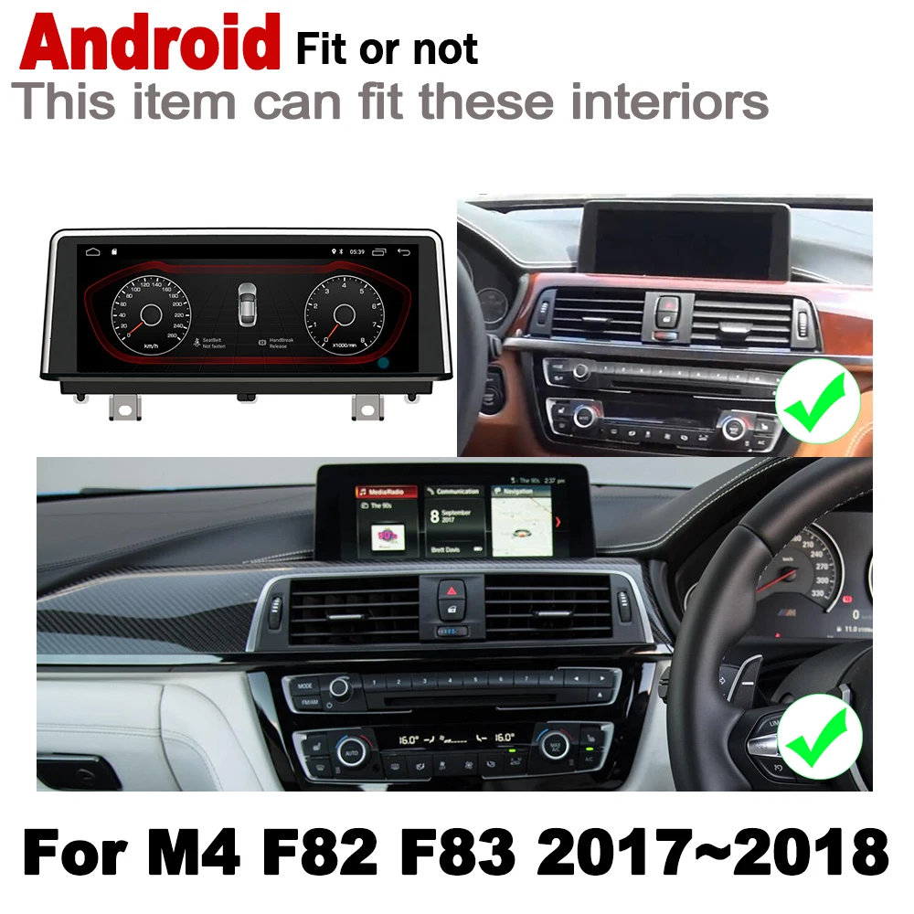 Cheap Android Car radio GPS multimedia player For BMW M4 F82 F83 2017~2018 EVO Navigation original style WiFi BT 2GB+16GB HD screen 1