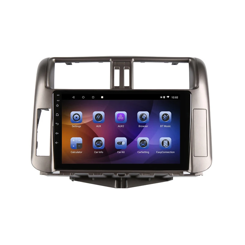 Best 9" 4G RAM 2.5D IPS 8 Core Android 9.1 car multimedia player dvd For Toyota Prado 150 2010 2011 2012 13 radio navigation car GPS 16