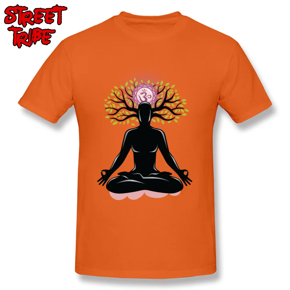 All Cotton Men Short Sleeve chakra meditation spirituality mind healing T Shirts 3D Printed Tees Cute O Neck Clothing Shirt chakra meditation spirituality mind healing orange