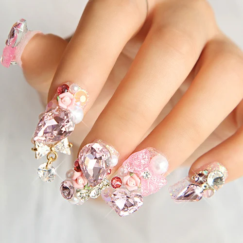 Amazon Com Fantasyday 3d Nail Art Rhinestone Sea Shell Sea Design