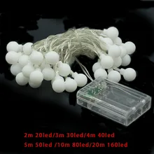 2m 3m 4m 5m 10m 20m LED ball Fairy String Lights Indoor Outdoor Garland Balls on Batteries Powered Party Christmas Decoration 2m 3m 4m 5m 10m 20m LED ball Fairy String Lights Indoor Outdoor Garland Balls on Batteries Powered Party Christmas Decoration