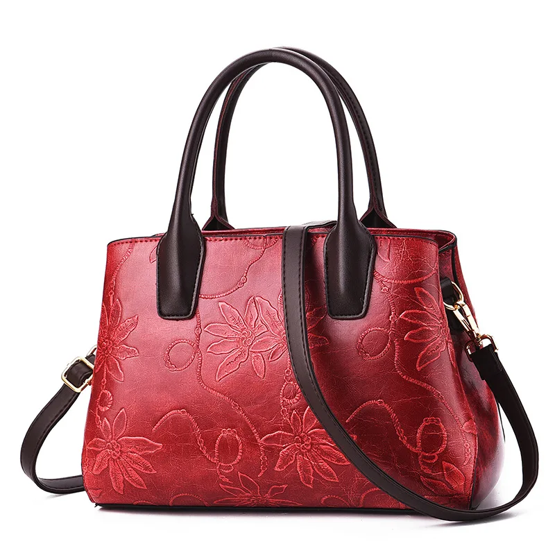 

Quality Women's Bag 2019 Spring Fashion Imprint Women Handbag Embossing Large Tote Shoulder Bags Tide Pretty Purses and Handbags