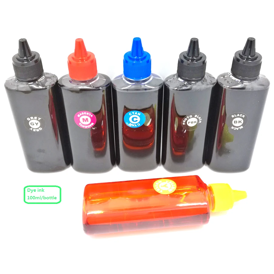 YOTAT 600ml Universal Dye Refill Ink kit Compatible For HP for Epson Ink for Canon inkjet for