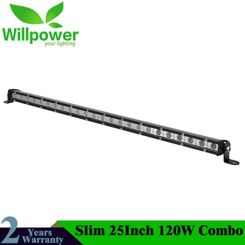 

Super Slim 25 Inch 120W Led Light Bar Combo Led Beams Auto Work Light For Jeep ATV Lada Niva Off-Road 12V 24V Led Bar Niva 4x4