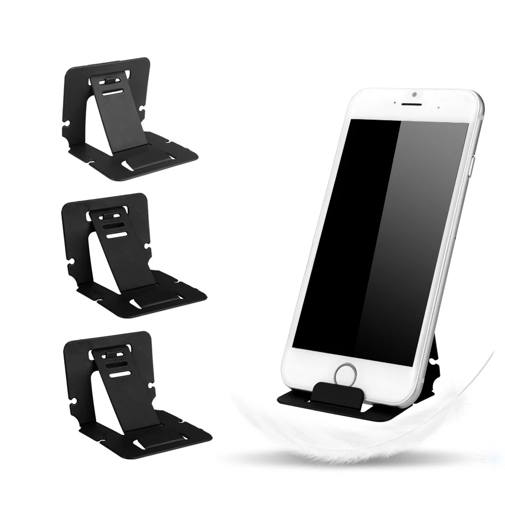 Portable Folding Phone Stand Universal Mobile Phone Holder PVC Cell Phone Stand Folding Bracket