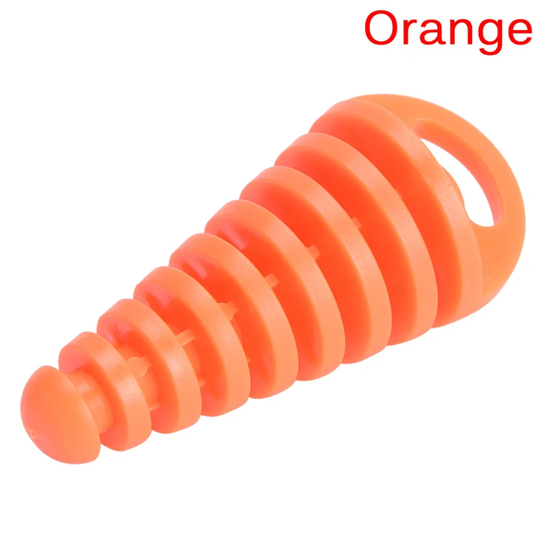 1 шт. 10*4 см выхлопная труба мотоцикла для мотокросса выхлопная труба ПВХ воздушная заглушка глушитель на выхлопную трубу заглушка для мытья трубы протектор - Цвет: Оранжевый