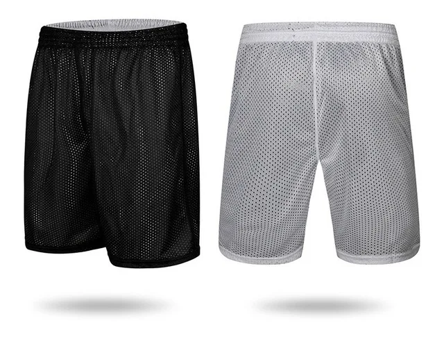 Двухсторонняя одежда ультра-легкие дышащие профессиональные спортивные шорты баскетбол спортивные шорты тренировочные шорты - Цвет: Черный