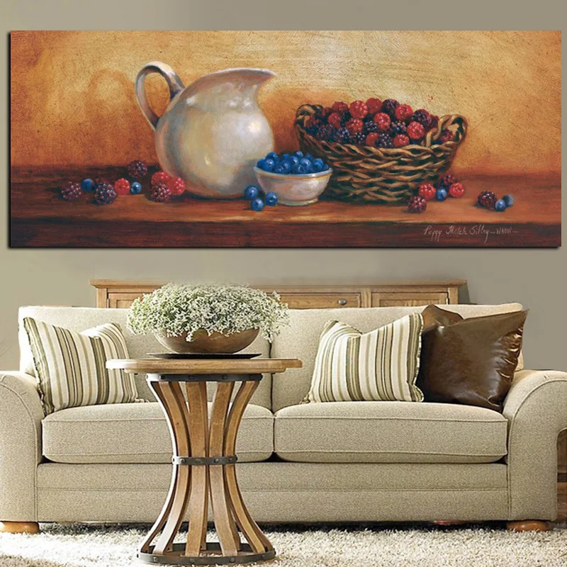 Classical Digital HD Print Still Life Fruit Oil Painting on Canvas Picture Kitchen Wall Art Poster Home Sofa Cuadro Decoration (2)