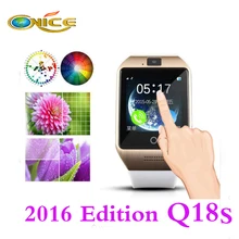 Bluetooth smart watch Q18s 1.54 Inch HD Touch Screen Support NFC SIM GSM TF Card clock Video Camera wear devices PK DZ09 GT08 U8