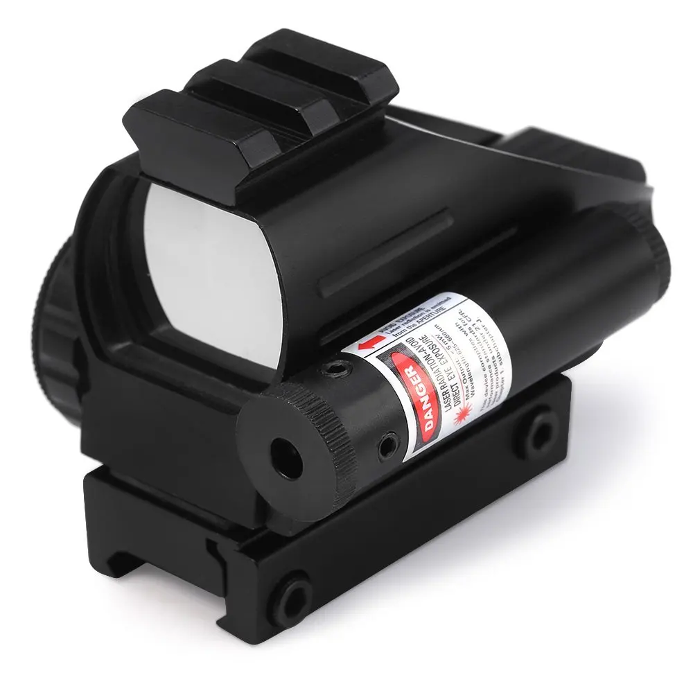 

Hunting RifleScope Optics Holographic Green Red Dot Reflex Sight with 4 Various Reticle 20mm Rails Mount