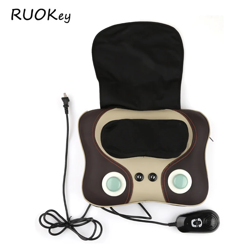 

Electric Neck Relaxation Massage Pillow Back Heating Kneading Infrared therapy shiatsu Massager