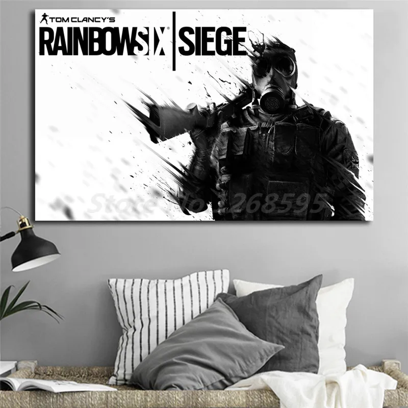 Luxury & Trendy Tom Clancys Rainbow Six Siege Smoke Ace HD Wallpaper Art Canvas Poster Painting Wall Picture Print for Home Bedroom Decoration 