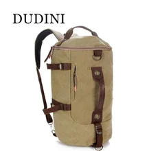 Dudini vintage clásico mochila mochilas de lona de las mujeres hombres viajan bolsa de gran capacidad del paquete coreano backbag diseñador mochila