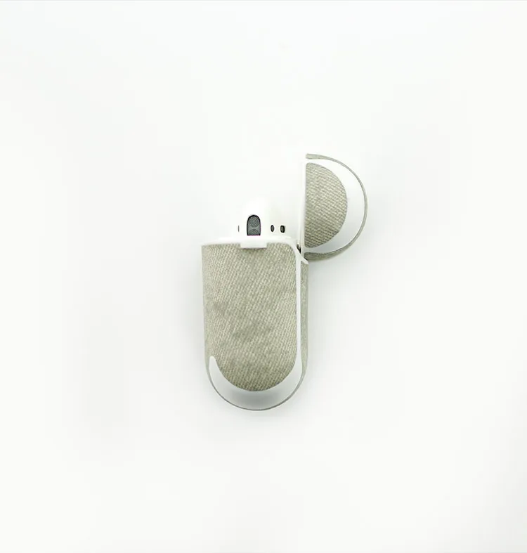 Чехол airpods 2 кожаный для Apple Bluetooth наушники 1 защитный чехол роскошный бизнес противоударный Анти-пыль силиконовая подкладка