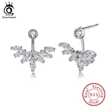 ORSA JEWELS женские дизайнерские Роскошные серьги из чистого серебра высокого качества модное серебристое 925 Ювелирные серьги с CZ SE28