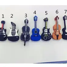 Новая модная мультяшная гитара, скрипка, 8 ГБ, 16 ГБ, 32 ГБ, USB 2,0, флеш-накопитель, 64 ГБ, флешки, u-диск для подарка