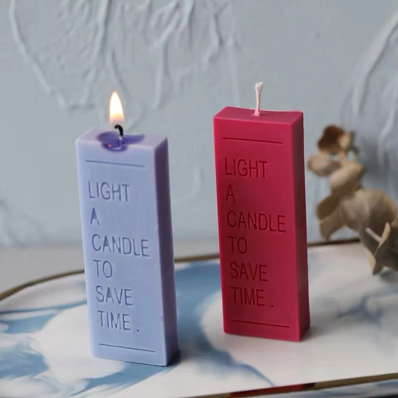 

Ins cool style rectangular candle mold diy fragrance Art candle soy wax Aromatherapy plaster gypsum gift Home decoration mold