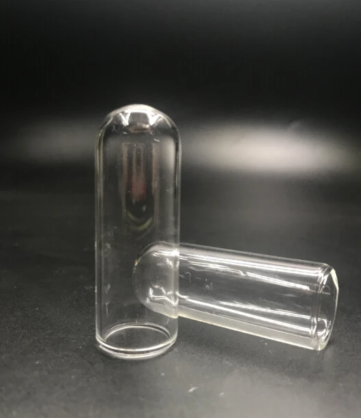 50x18mm Clear mini empty glass Wish Bottle Tube bell jars diy glass vial cover dome globe bubble pendant accessories decor 10pcs