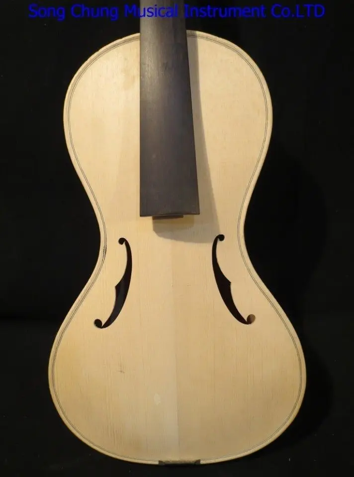 hand made Baroque style unfinished 4/4 violin white violin #7721