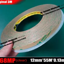 12 мм* 55 м* 0,13 мм), 3 м чистый ламинированный клей клейкая лента для полиэстера, ноутбука, планшета, телефона металлическая табличка PCB экран