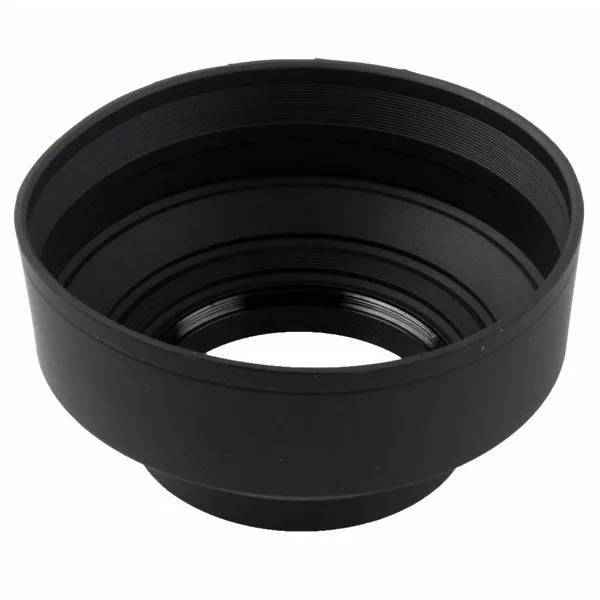 Sun Shade 58mm Fotodiox 3-Section Rubber Lens Hood
