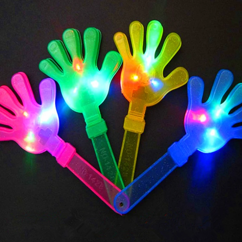 

Colourful Flashlight LED Light Hand Clap Luminous Hands Palms Fluorescent Clap Flash Clap Light Up Toys for Kids