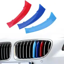 Трехцветная решетка вставки планки передней почек полоски решетки для BMW X3 F25 F26