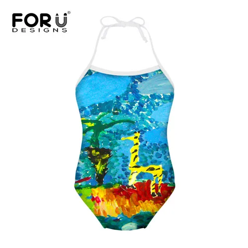 Children S Swimwear For Girls Bikini Dress Cute Bathing Suits For Kids Swimsuit Models Drawing Design Cute One Piece Beachwear Swimwear Bathing Suits Swimwear Fashionswimwear Men Aliexpress