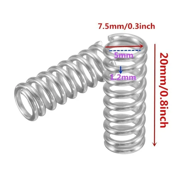 10 шт. выравнивание пружина аксессуары для 3d принтер Экструдер кровать с подогревом Ultimaker Makerbot