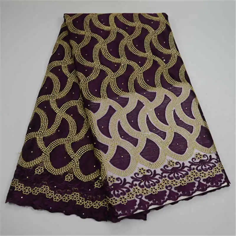 

African Embroidery French Tulle Lace Net Lace Fabric With Stones In Cheap Price Tulle Fabric For Party Dressing 30