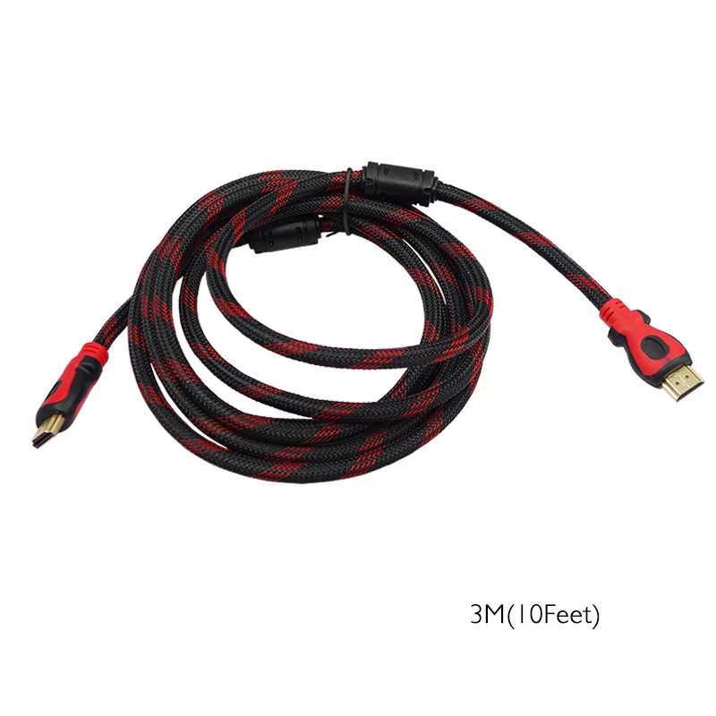 Rigal 1,4 в HDMI кабель 1,5 м 3 м 5 м 10 м HDMI кабель папа-папа адаптер 1080P 3D HD tv lcd светодиодный DLP проектор RD817 RD805 - Цвет: about 300cm