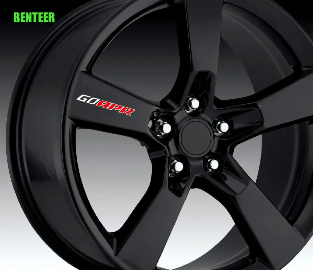 Стикеры на колеса автомобиля 4 шт. для Audi A4 A5 A4L Q5 Porsche vw Volkswagen golf 6 7 R20 GTI Стайлинг R32